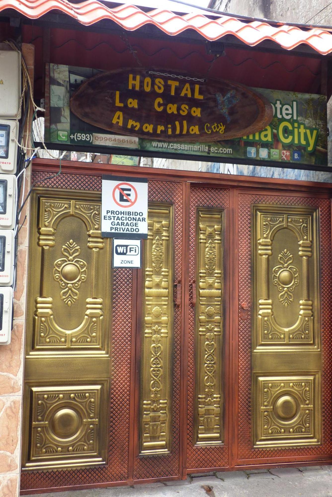 Hostal La Casa Amarilla City Banos  Exterior photo